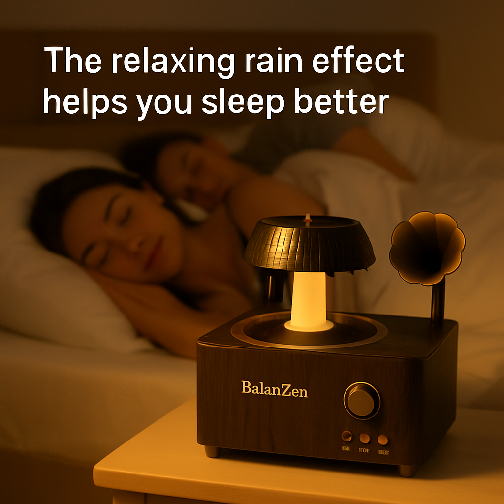 Vintage Humidifier with relaxing rain simulation