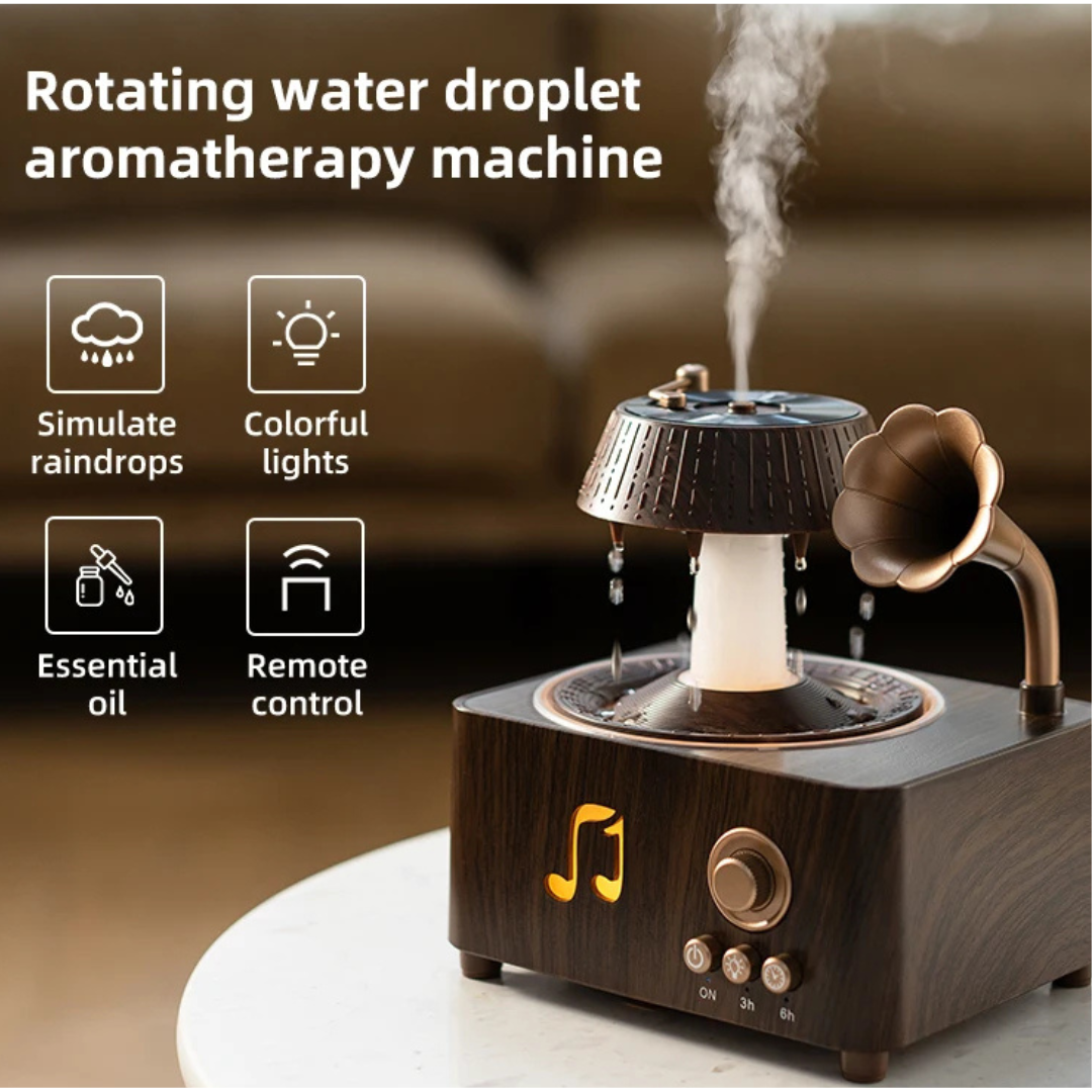 Vintage Humidifier with relaxing rain simulation